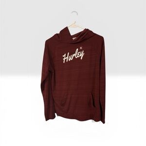 Hurley Burgundy Maroon Hoodie hooded shirt